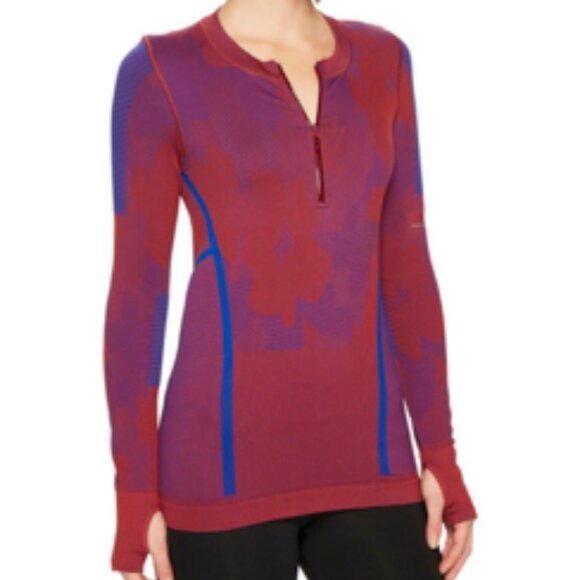 Adidas by Stella McCartney Run Midlayer Color Block Running Top Small - Picture 1 of 8
